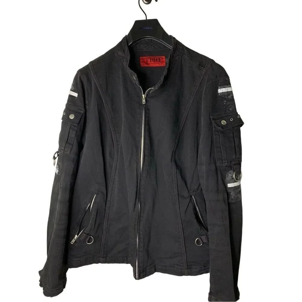 Tripp NYC jacket black goth punk size 4